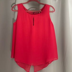 Naked Zebra Pink Sleeveless Chiffon Camisole